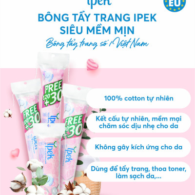 Combo 5 Bông tẩy trang Ipek 130 miếng (Thổ Nhĩ Kì)