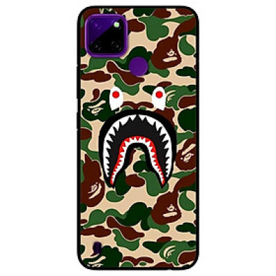 Ốp lưng dành cho Realme C21Y - C25Y mẫu Bape Camo Xanh Lá