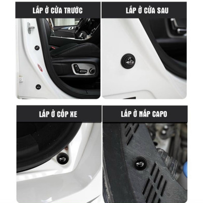 [ Bộ cao su giảm chấn ô tô 14 miếng ] Nút cao su giảm trấn cánh cửa ô tô , chống va đập giảm tiếng ồn bảo vệ cửa, capo