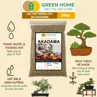 Đất Akadama Mềm Greenhome, Giá Thể Bonsai, Kiểng Lá, Sen Đá, Phân Nền Thủy Sinh, Nhiều Dưỡng Chất