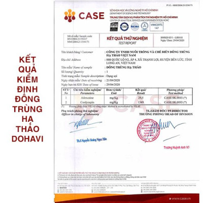 Nước Cốt Đông Trùng Hạ Thảo DOHAVI 97% - 70ml