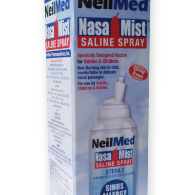 Combo Family: Bộ Xịt Rửa Vệ Sinh Mũi Xoang Toàn Diện Cho Cả Gia Đình NeilMed Sinus Rinse & Moisturize - SX Mỹ(Bình + 10 gói muối người lớn, Bình + 30 gói muối trẻ em; 1 chai xịt phun sương 75ml cho bé; 1 chai xịt ngăn ngừa khô mũi, chảy máu cam)