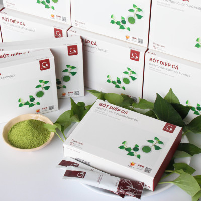 [CHÍNH HÃNG] Bột Diếp Cá Quảng Thanh 100% Nguyên Chất Sấy Lạnh - Hỗ trợ táo bón, trĩ, mát gan, giảm mụn - Hộp tiện lợi 