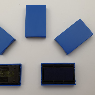 Thẻ mực Con Dấu ngày tháng Pet-400 màu xanh