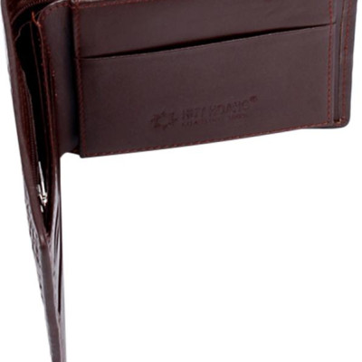 Ví Nam Da Cá Sấu Nguyên Con Huy Hoàng HT2205 (12.5 x 10 cm) - Nâu Đỏ