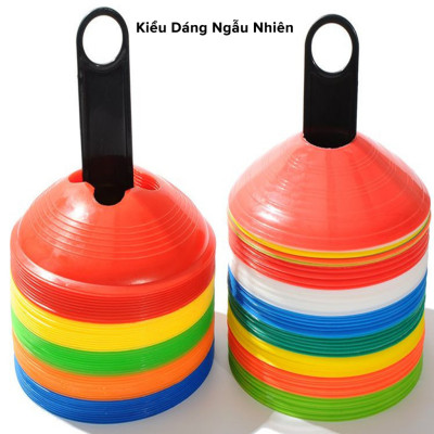 Combo 10 chiếc Cone nấm tập huấn luyện bóng đá , chiến thuật, Marker đá banh (ko kèm móc treo)