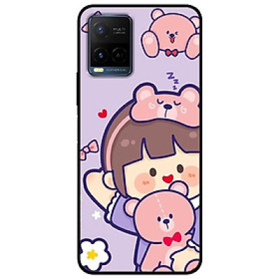 Ốp lưng dành cho Vivo Y21 - Vivo Y21s mẫu Búp Bê và Gấu