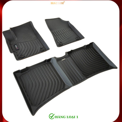 Thảm lót sàn xe ô tô VinFast VF e34 Nhãn hiệu Macsim chất liệu nhựa TPE cao cấp màu đen