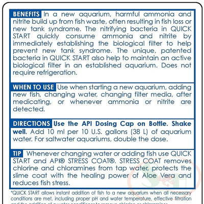 Khởi tạo bể API Quick Start hỗn hợp vi sinh xử lý start up nước bể cá tép thủy sinh