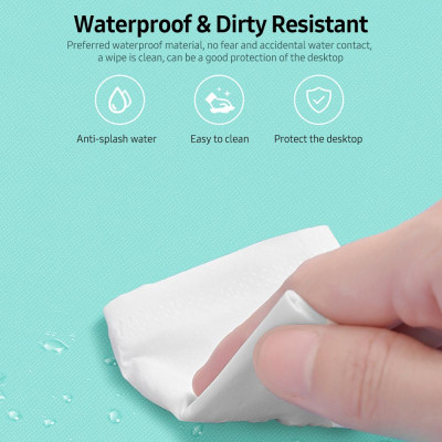 Tấm lót chuột bằng da Chống thấm nước & chống bẩn  chống trơn trượt Thiết kế đơn giản Mềm mại 