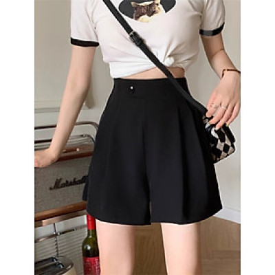 Quần short nữ cạp cao, chất liệu vải bền mát, thiết kế trẻ trung, năng động, quần đùi nữ NeSa Shop, QTN01