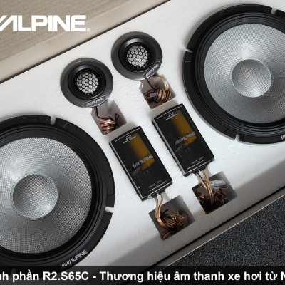 R2-S65C Loa xe hơi thành phần (phân tần) 2 chiều 6.5 inch chính hãng Alpine