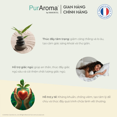 (Đậm Đặc | Chai Lớn) Tinh dầu SẢ CHANH nguyên chất PurAroma by IMMORTEL - Chính hãng Pháp