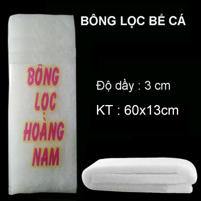 Bộ 10 Bông Lọc Bể Cá Hoàng Nam Trắng 60x13cm - Lọc Nước Hồ Cá Cao Cấp, Giá Tốt