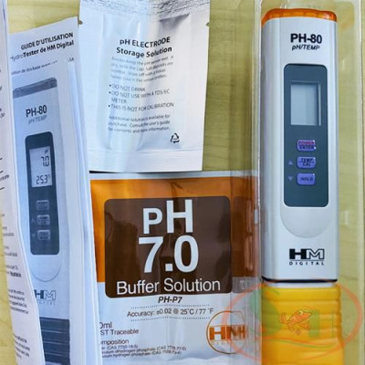 Bút đo pH HM Digital pH-80s Hydrotester test pH nước bể cá tép thủy sinh thủy canh