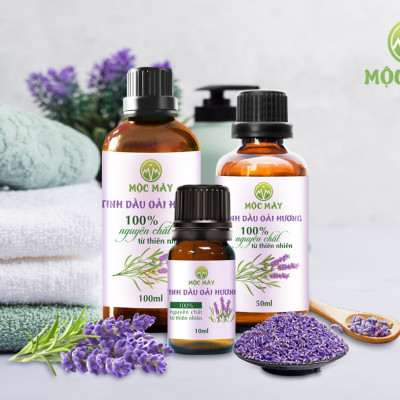 Tinh dầu Oải Hương (Lavender) 10ml Mộc Mây - tinh dầu nguyên chất 100% từ thiên nhiên - chất lượng và mùi hương vượt trội