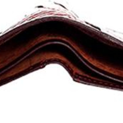 Ví Nam Da Cá Sấu Huy Hoàng HT2220 (12.5 x 10 cm) - Nâu Đất