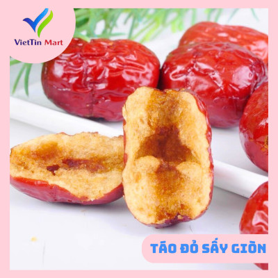 Táo Đỏ Tân Cương Sấy Giòn Không Hạt 250g VietTin Mart