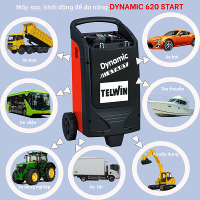 Máy Sạc & Khởi Động Ắc Quy Telwin DYNAMIC 620 START