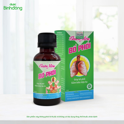 Combo 6 chai Thiên Môn Bổ Phổi Dược Bình Đông Chai 90ml dành cho Trẻ em – Giảm ho, Bổ phổi