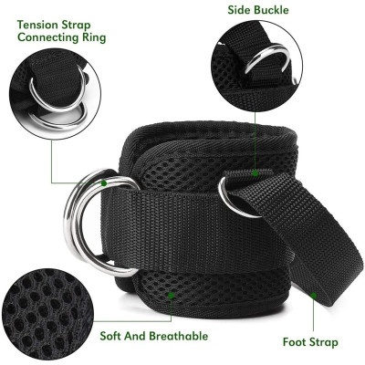 Combo 2 Dây Đai Đeo Cổ Chân AOLIKES 7145 - Hỗ Trợ Tập Mông, Chân, Tăng Cơ Săn Chắc
