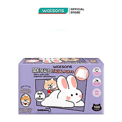 Bông Tẩy Trang Watsons Cotton Pads Shibainc Comics 100pcs