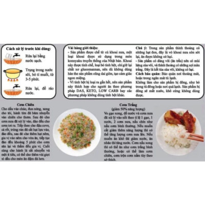 Combo 2 Gói Cơm Nưa Vị Nguyên Das Keto 240g