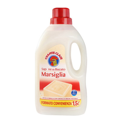 Nước xà phòng giặt tẩy trắng quần áo gà trống Chanteclair Marseille Ý 1.5L
