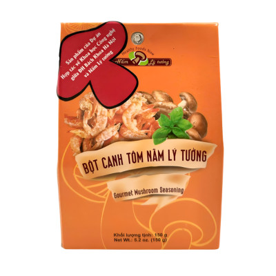 Combo 2 Gói Bột Canh Tôm Nấm Lý Tưởng 150g, Gia Vị Tôm Nấm, Chiết Suất Từ Tôm Và Nấm Tự Nhiên Phù Hợp Các Món Ăn