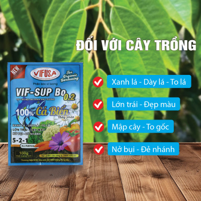 VIF-SUP Bo 0.2 - Phân bón đạm cá gói 100g