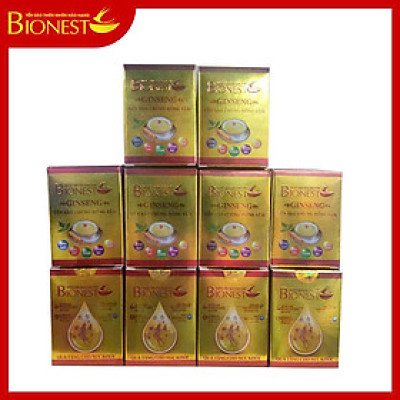 Bộ 10 lọ Yến sào Bionest Ginseng hồng sâm cao cấp