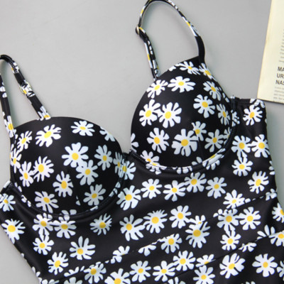 Bộ đồ bơi bikini nữ giấu bụng che nắng 1 mảnh đi tắm biển tôn dáng sang chảnh - B.02