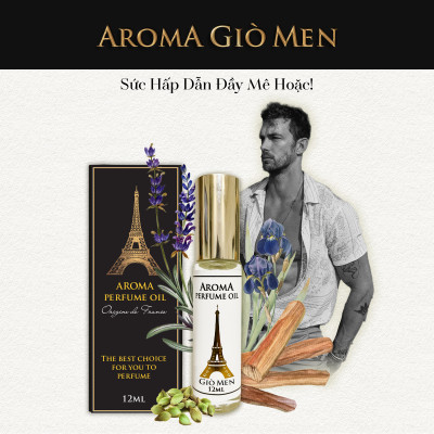 Aroma Aquadi Giò – Tinh Dầu Nước Hoa Pháp Dạng Lăn 12ml