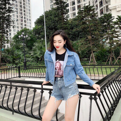 Áo khoác jeans nữ