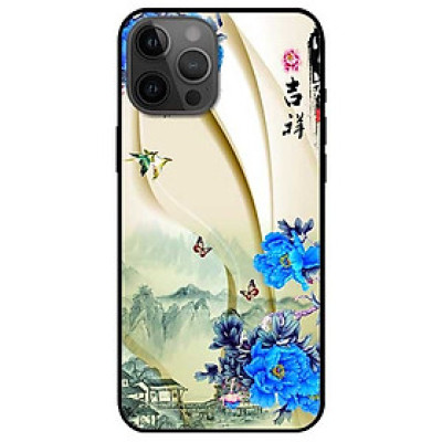 Ốp lưng dành cho Iphone 12 - Iphone 12 Mini - Iphone 12 Pro - Iphone 12 Pro Max mẫu Hoa Xanh và Bướm