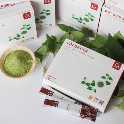 [CHÍNH HÃNG] Bột Diếp Cá Quảng Thanh 100% Nguyên Chất Sấy Lạnh - Hỗ trợ táo bón, trĩ, mát gan, giảm mụn - Hộp tiện lợi 