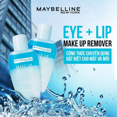 Tẩy Trang Mắt Môi Chuyên Dụng Maybelline New York Eye & Lip Makeup Remover 40ml