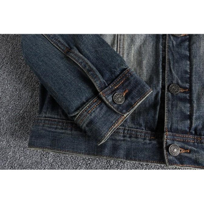 Áo khoác Jean cổ đứng_đi mô tô_phượt_dã ngoại