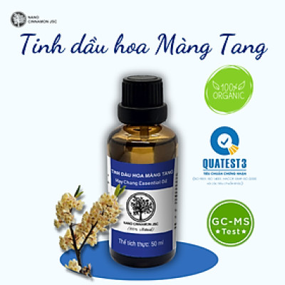 Tinh dầu hoa Màng Tang thiên nhiên nguyên chất Nano Cinnamon 10/30/50/100ml - cải thiện tâm trạng, thư giãn. Có kiểm định