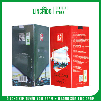 Combo 2 Hộp Trà Ô Long Kim Tuyên Và Ô Long Sữa - Hộp 100Gram