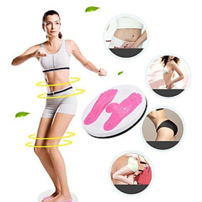 Dụng Cụ Tập Thể Dục Xoay Eo Hỗ Trợ Massage Chân Xoay 360 Độ