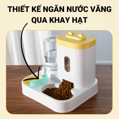 BÌNH ĂN UỐNG TỰ ĐỘNG HÌNH TAI MÈO DÀNH CHO THÚ CƯNG