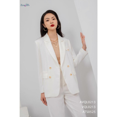 Quần Cullotes Emspo cạp bản to ghép bộ cùng blazer VQL0213