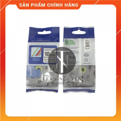 Nhãn In đa lớp Tz2-m941 - Đen nền bạc 18mm x 8m - Hàng nhập khẩu