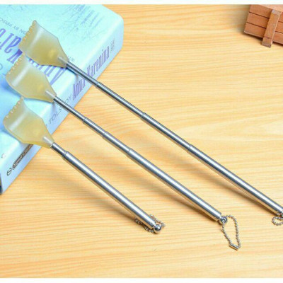 Cây Gãi Lưng Inox Kéo Dài Nhỏ Gọn Cây Gãi Lưng Rút Gọn Tuỳ Chỉnh Chiều Dài Hình Bàn Tay Cán Inox không gỉ phần Gãi bằng Nhựa cứng Loại tốt