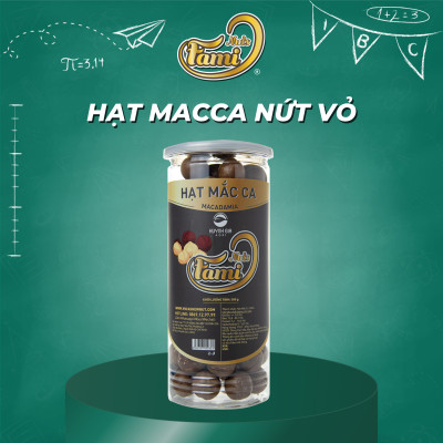 [Tặng Kèm Lưỡi Khui] Hạt Macca Úc Nứt Vỏ Nhập Khẩu - Hũ Nắp Nhôm 500g - Hạt Dinh Dưỡng Cao Cấp FAMINUTS