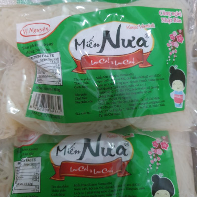 Combo  9 Gói Miến Nưa Vị Nguyên Das Keto 240g