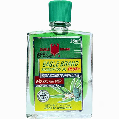 Dầu khuynh diệp con ó Eagle Brand Eucalyptus Oil Plus+ (25ml) - Hàng chính hãng