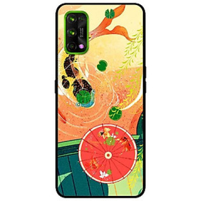 Ốp lưng dành cho Realme 7 Pro mẫu Cá Chép Và Ô Đỏ