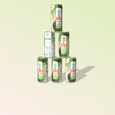 Pack 2 vị nước ép trái cây Satori Juice Me và Mãng cầu - 250ml (pack/ 6 lon)